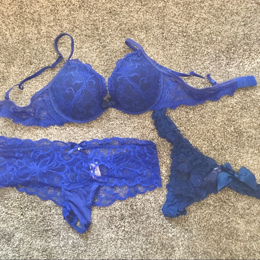 Blue Lingerie Set